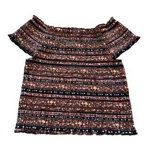 Mossimo Elastic Off Shoulder Bohemian Top Extra Small